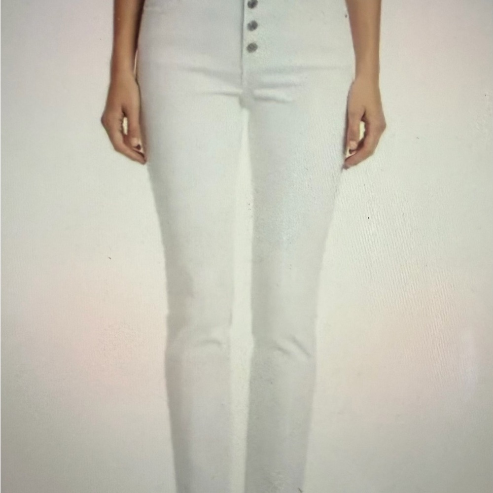 Madewell 10” High-Rise Skinny Crop - White 29 (button Fly)